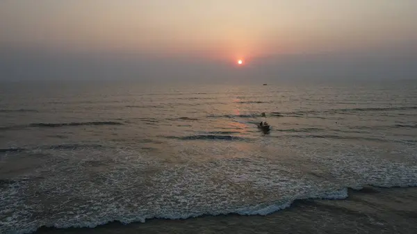Захоплюючий Вид Морський Пейзаж Мальовничому Заході Сонця — стокове фото