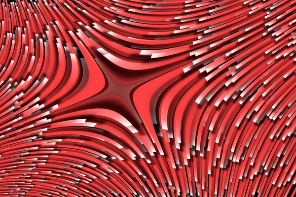 Ein Rendering Einer Digitalen Tapete Mit Roten Geometrischen Formen — Stockfoto