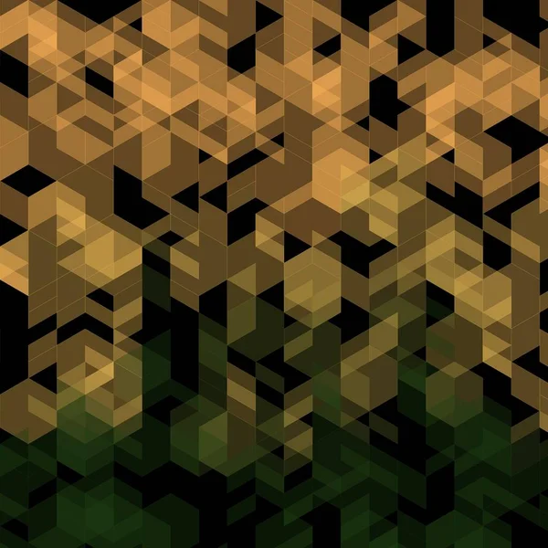 Абстрактна Декоративна Ілюстрація Шестикутника Трикутного Візерунка Мозаїчної Форми Сітки Різнокольоровим — стокове фото