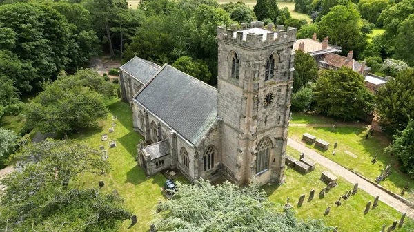 High Angle Shot Andrews Church Bainton Yorkshire England — Stock Photo, Image