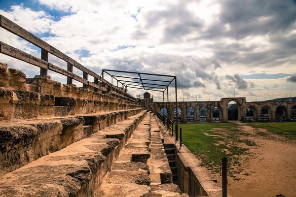 Чудовий Знімок Сходів Храму Зевса Єраші Йорданія — стокове фото