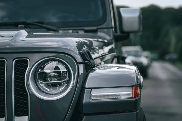 Close Shot Brand New Car Light Detail — Stock Photo, Image