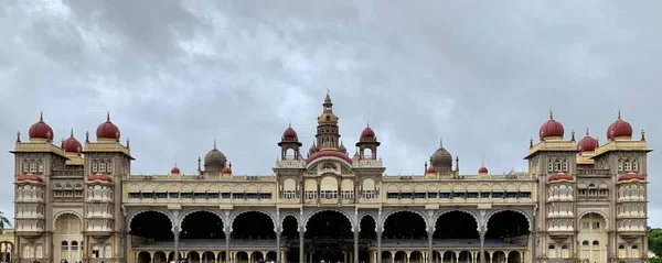 Magnifique Cliché Palais Été Tipu Sultan Contre Ciel Couvert Bengaluru — Photo