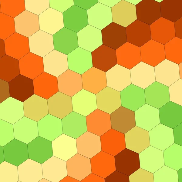 Geometry Hexagon Wall Texture Background Multicolor Honeycomb Pattern Wallpaper — Stock Photo, Image