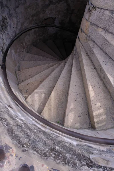 Una Vista Escalera Caracol Piedra —  Fotos de Stock