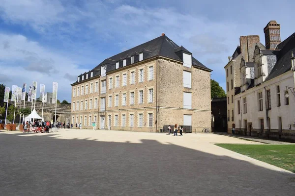 Piękne Zdjęcie Chateau Des Ducs Bretagne Nantes Francja — Zdjęcie stockowe