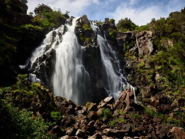 Pohled Krajinu Vodopádu Waratah Australské Tasmánii — Stock fotografie