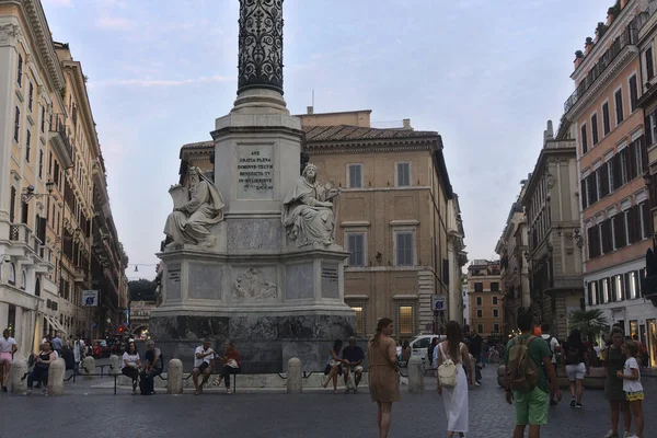 Colonne Immaculée Conception Rome Italie — Photo