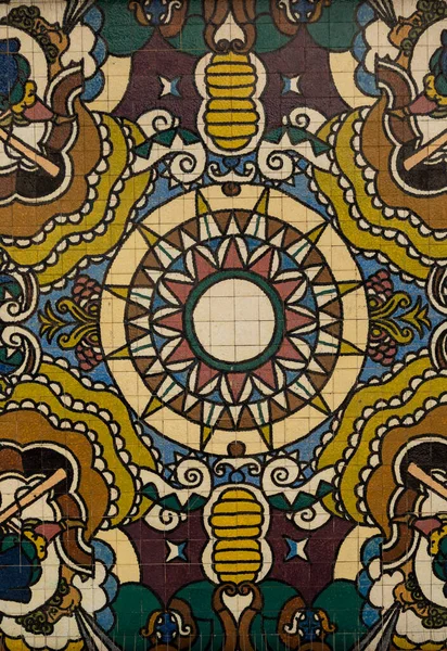 Deckenkunst Schöne Bunte Malerei Aus Kacheln Porto Portugal — Stockfoto