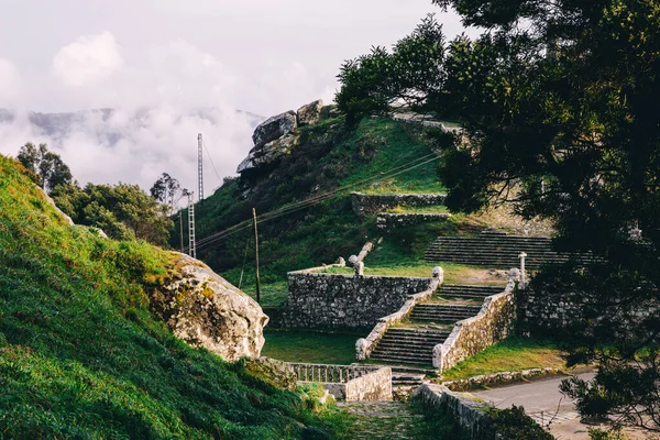 Una Hermosa Vista Los Monumentos Históricos Castro Santa Trega —  Fotos de Stock