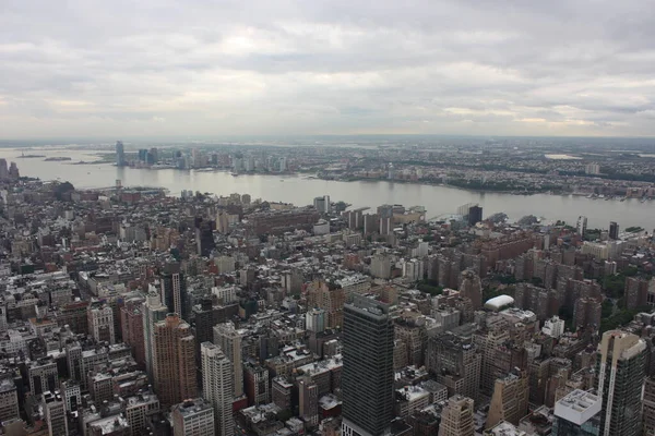 Vista Panorâmica Paisagem Urbana Nova Iorque Estados Unidos Num Dia — Fotografia de Stock