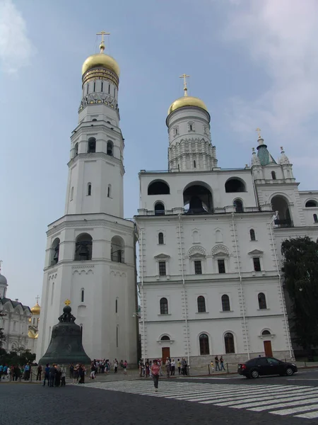 Krásný Záběr Náměstí Katedrály Kremlu Moskvě — Stock fotografie