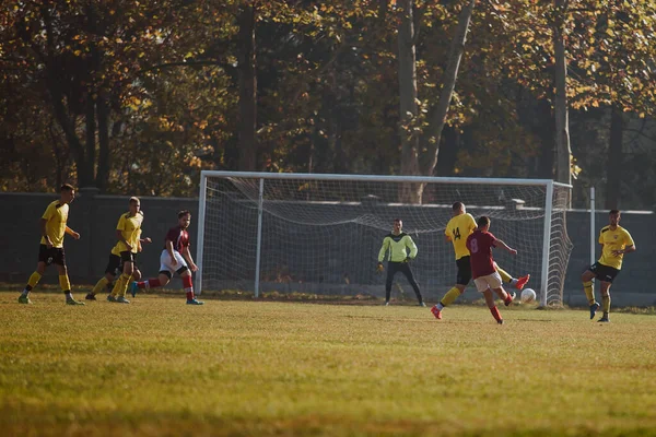 Fotbollsmatchen Brcko Bosnien Och Hercegovina — Stockfoto