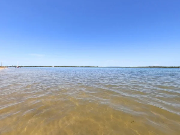 Een Schilderachtig Uitzicht Zee Vanaf Kajakken Rond Bribie Island Queensland — Stockfoto