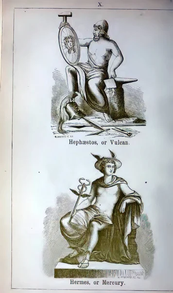 19Th Talet Vintage Illustration Grekisk Romersk Mytologi — Stockfoto