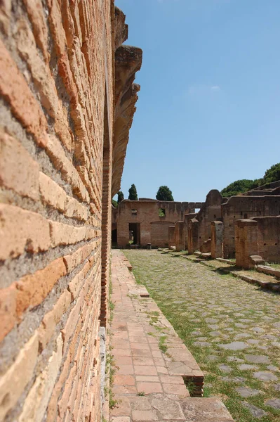 Oude Historische Ruïnes Van Ostia Antica Archeologische Site Italië — Stockfoto