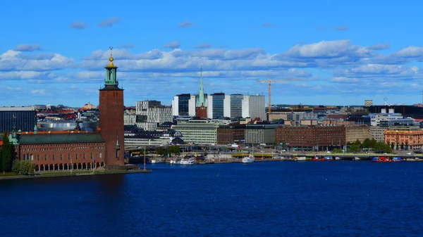 Vista Del Ayuntamiento Estocolmo Desde Sodermalm — Foto de Stock