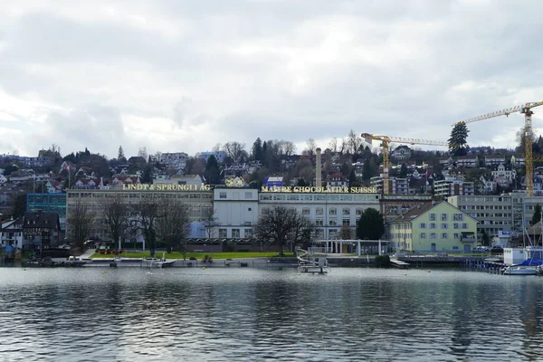 Die Häuser Zürichsee Schweiz — Stockfoto