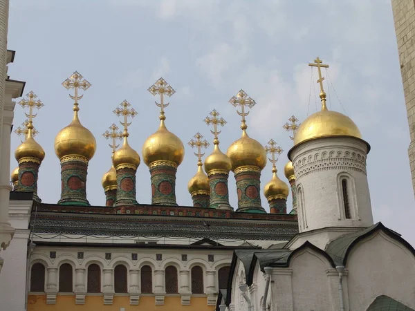 Tiro Close Bela Arquitetura Igreja Deposição Robe Tverskoy Rússia — Fotografia de Stock