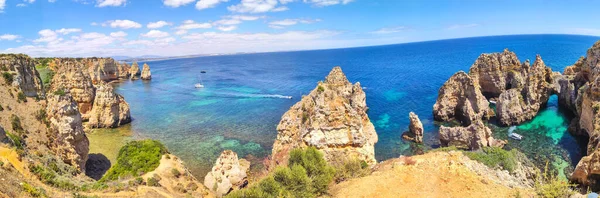 Beautiful View Scenic Lagos Cliffs Algarve Portugal — Stock Photo, Image