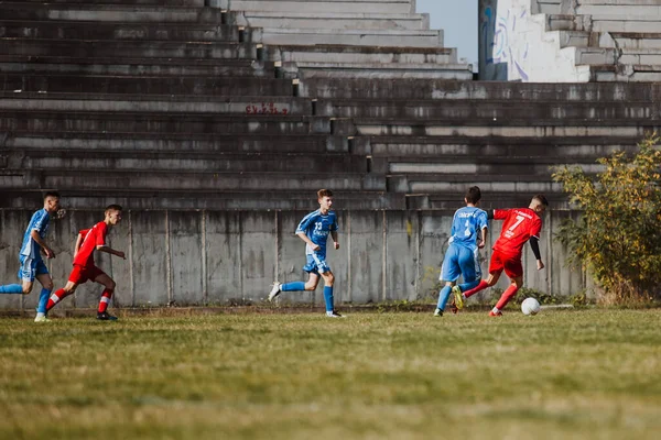 Jogo Futebol Brcko Bósnia Herzegovina — Fotografia de Stock