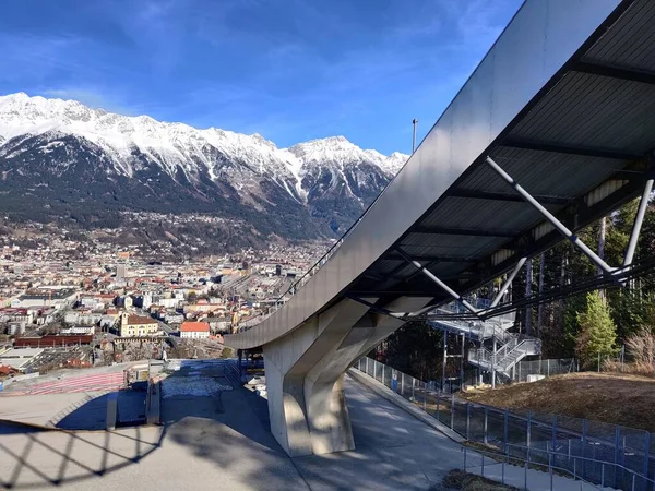 Budynek Skoczni Narciarskiej Innsbrucku Austria — Zdjęcie stockowe
