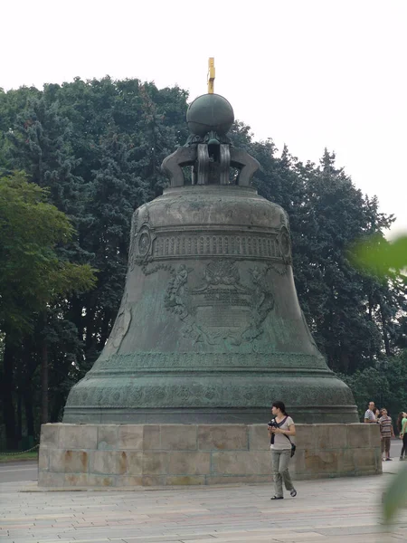 Tiro Vertical Czar Bell Maior Mundo Kremlin Moscou — Fotografia de Stock