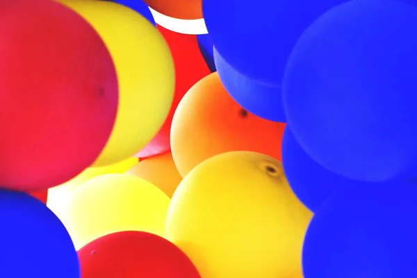 Close Bando Brilhante Balões Coloridos — Fotografia de Stock