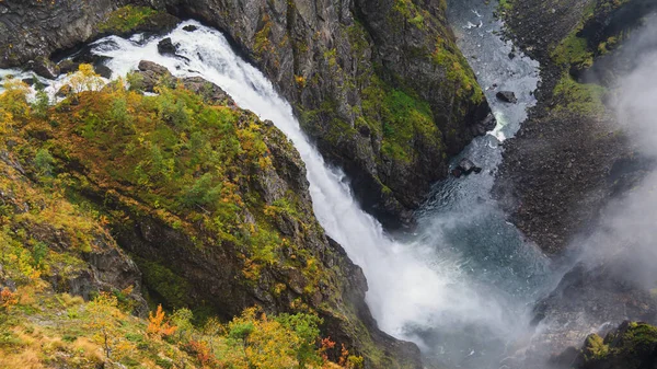 Voringsfossen Водоспад Норвегії — стокове фото