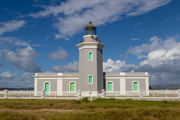 Farol Cabo Rojo Faro Los Morrillos Cabo Rojo Contra Céu — Fotografia de Stock