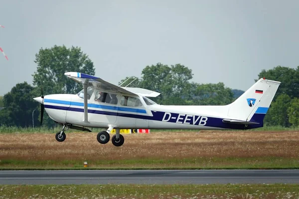 Side View Most Produced Aircraft Taking Jade Weser Airport — Stock Photo, Image