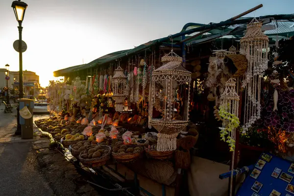 Een Straat Markt Chania Kreta Griekenland — Stockfoto