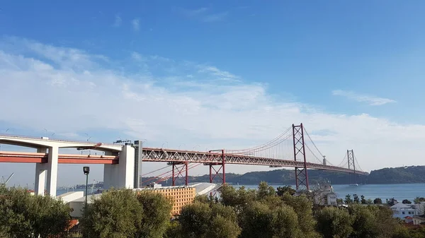 Vue Panoramique Pont Vasco Gama Nord Lisbonne Portugal — Photo