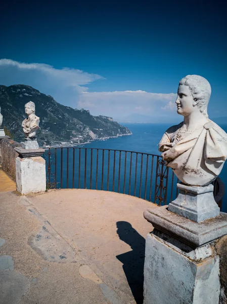 Plano Vertical Terraza Del Infinito Ravello — Foto de Stock