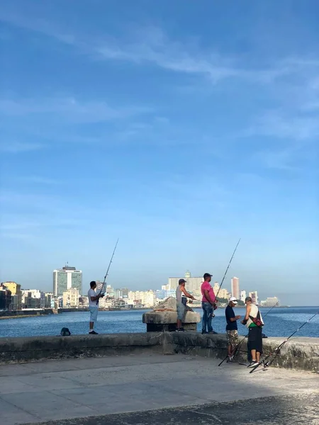 Vista Los Pescadores Puerto Habana Cuba —  Fotos de Stock