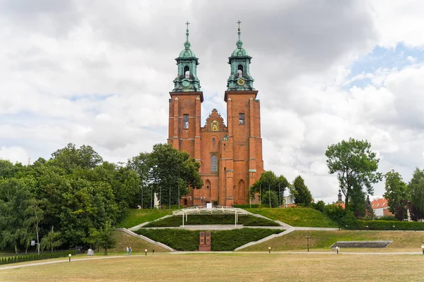 Gniezno Cathedral One Greatest Most Valuable Monuments Poland — Stock Photo, Image
