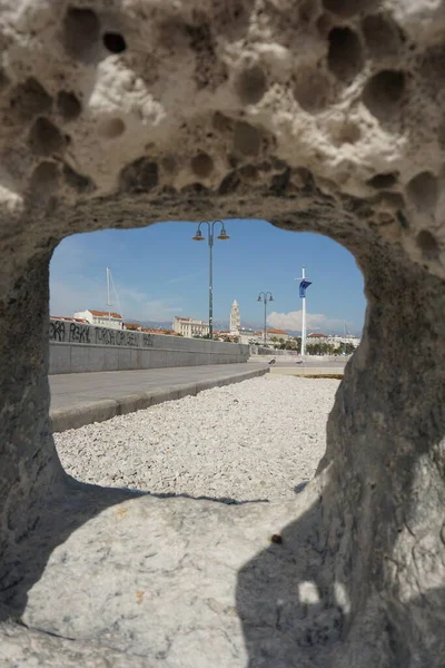 Der Hafen Von Split Mit Blauem Himmel — Stockfoto