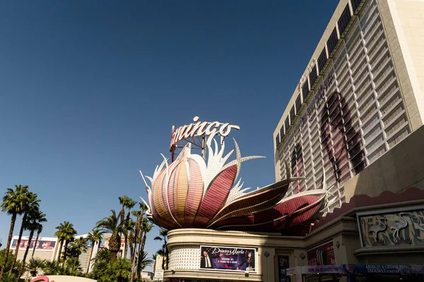 Das Große Schild Des Flamingo Las Vegas Hotel Casino Las — Stockfoto
