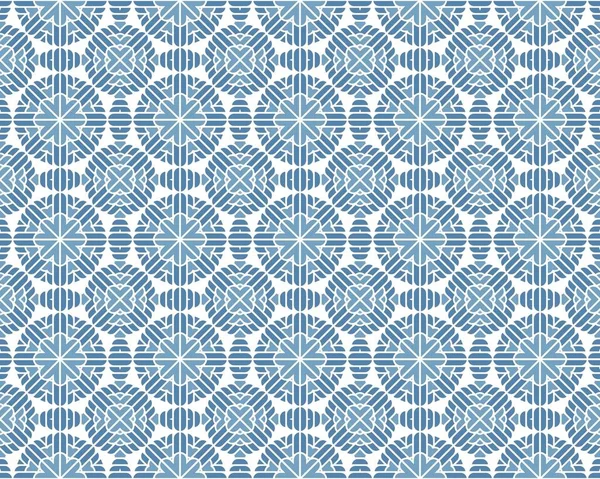 Ein Nahtloses Muster Unterschiedlicher Formen Weiß Und Blau Das Für — Stockfoto