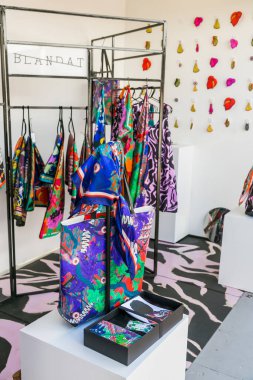 Johannesburg, Güney Afrika 'da bir el yapımı tasarım fuarında yakın çekim.