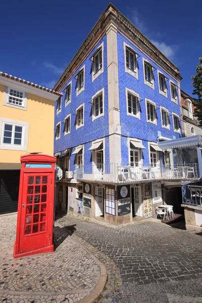 Plano Vertical Edificios Coloridos Sintra Portugal —  Fotos de Stock