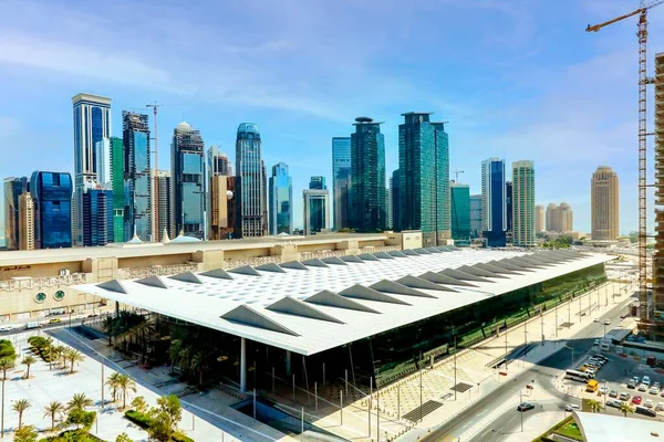 Een Volledig Overzicht Van Doha Exhibition Center Doha Qatar — Stockfoto