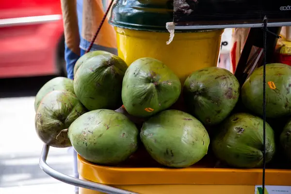 Close Cocos Verdes — Fotografia de Stock