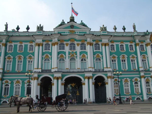 Pohled Zimní Palác Petrohrad Rusko — Stock fotografie