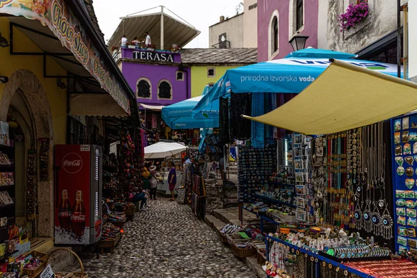 Mercato Con Paesaggi Colorati Mostar Bosnia Erzegovina — Foto Stock