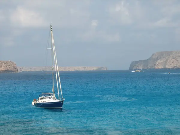 Ein Schöner Blick Auf Segelboote Auf Kreta Griechenland — Stockfoto