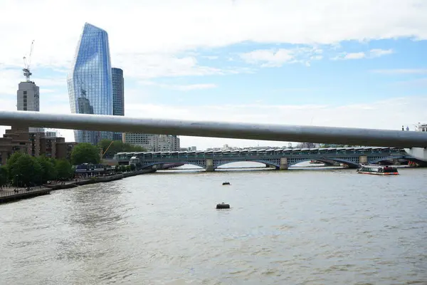 Utsikt Mot Dåvarande Staden London Längs Thames — Stockfoto