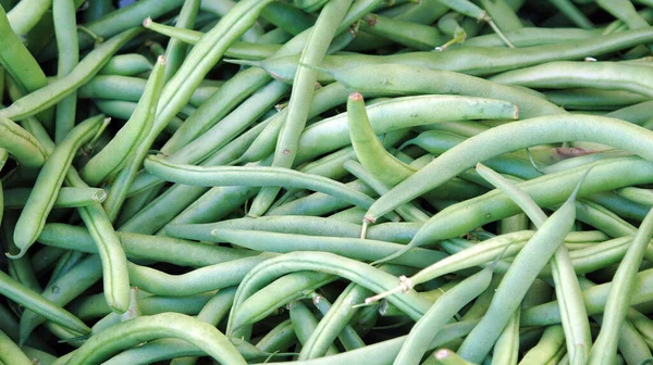 Closeup Shot Many Green Beans Together Light — Stock Photo, Image