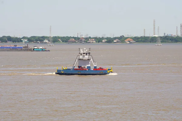 Ferry Ross Sterling Crossing Houston Ship Channel Ferry Ross Sterling — Stock Photo, Image