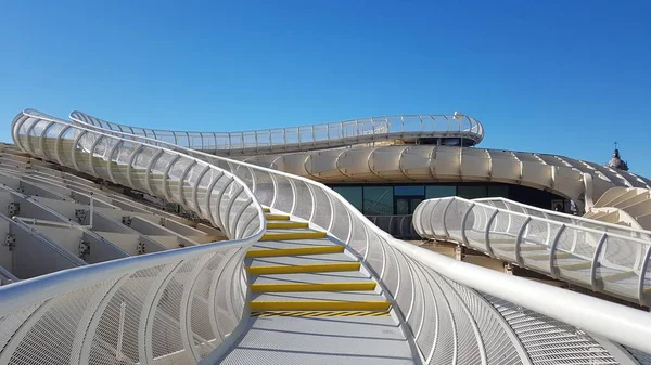 Uma Vista Arquitetura Metropol Parasol Sevilha Espanha — Fotografia de Stock